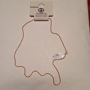 Giani Bernini 18k over Sterling silver rope chain